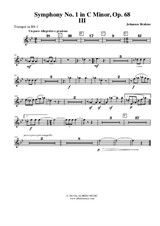 Symphony No.1, Movement III - Trumpet in Bb 1 (Transposed Part)