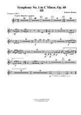 Symphony No.1, Movement III - Trumpet in Bb 2 (Transposed Part)