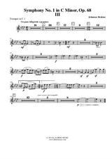 Symphony No.1, Movement III - Trumpet in C 1 (Transposed Part)