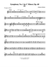 Symphony No.1, Movement IV - Trumpet in Bb 1 (Transposed Part)