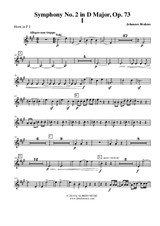 Symphony No.2, Movement I - Horn in F 1 (Transposed Part)