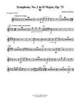 Symphony No.2, Movement II - Trumpet in Bb 1 (Transposed Part)