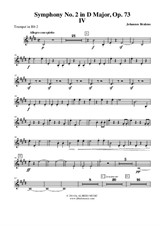 Symphony No.2, Movement IV - Trumpet in Bb 2 (Transposed Part)