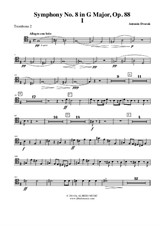 Symphony No.8, Movement I - Trombone Tenor Clef 2 (Transposed Part)