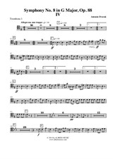 Symphony No.8, Movement IV - Trombone Tenor Clef 1 (Transposed Part)