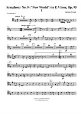 Symphony No.9, Movement I - Trombone Tenor Clef 1 (Transposed Part)