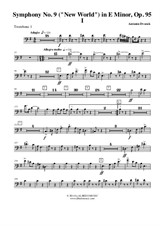 Symphony No 9 Movement I Trombone Bass Clef 1 (Transposed Part) Op