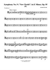 Symphony No.9, Movement IV - Trombone Tenor Clef 1 (Transposed Part)