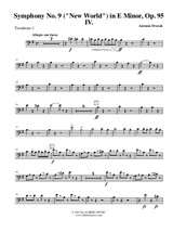 Symphony No.9, Movement IV - Trombone Bass Clef 1 (Transposed Part)