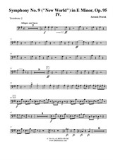 Symphony No.9, Movement IV - Trombone Bass Clef 2 (Transposed Part)