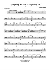 Symphony No.2, Movement I - Trombone Bass Clef 1 (Transposed Part)