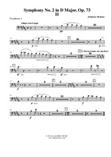 Symphony No.2, Movement II - Trombone Bass Clef 1 (Transposed Part)