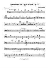 Symphony No.2, Movement IV - Trombone Bass Clef 2 (Transposed Part)