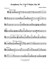 Symphony No.3, Movement I - Trombone in Tenor Clef 1 (Transposed Part)