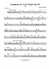Symphony No.3, Movement I - Trombone in Bass Clef 1 (Transposed Part)