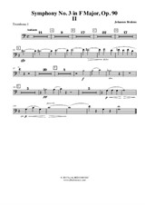 Symphony No.3, Movement II - Trombone in Bass Clef 1 (Transposed Part)