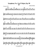 Symphony No.3, Movement IV - Trumpet in Bb 1 (Transposed Part)