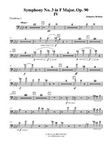 Symphony No.3, Movement IV - Trombone in Bass Clef 1 (Transposed Part)