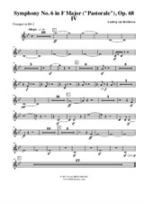 Symphony No.6, Movement IV - Trumpet in Bb 2 (Transposed Part)