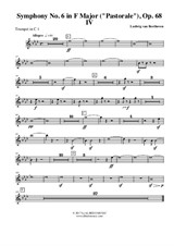 Symphony No.6, Movement IV - Trumpet in C 1 (Transposed Part)