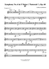 Symphony No.6, Movement IV - Trumpet in C 2 (Transposed Part)