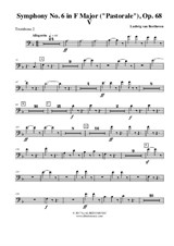 Symphony No.6, Movement V - Trombone in Bass Clef 2 (Transposed Part)