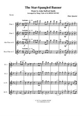 The Star-Spangled Banner for Flute Quartet