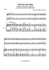 God Save the King for Piano Trio (Violin, Cello, Piano)