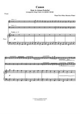 Pachelbel's Canon for Oboe, Bassoon and Piano