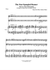 The Star-Spangled Banner for Flute, Clarinet and Piano