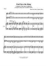 God Save the King for Flute, Clarinet and Piano