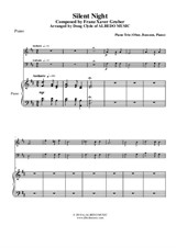 Silent Night for Oboe, Bassoon and Piano