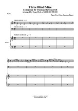 Three Blind Mice for Oboe, Bassoon and Piano