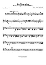 The Nutcracker, Mother Ginger and Her Children, Polichinelles - Bass Clarinet in Bb (Transposed Part)