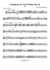 Symphony No.4, Movement I - Trumpet in Bb 1 (Transposed Part)