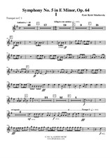 Symphony No.5, Movement I - Trumpet in C 1 (Transposed Part)