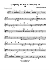 Symphony No.6, Movement II - Trumpet in Bb 2 (Transposed Part)