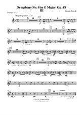 Symphony No.8, Movement III - Trumpet in C 1 (Transposed Part)