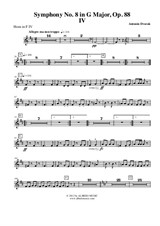 Symphony No.8, Movement IV - Horn in F 4 (Transposed Part)